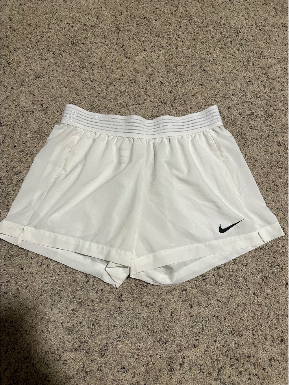 Nike Dri-FIT White Athletic Shorts Size Small